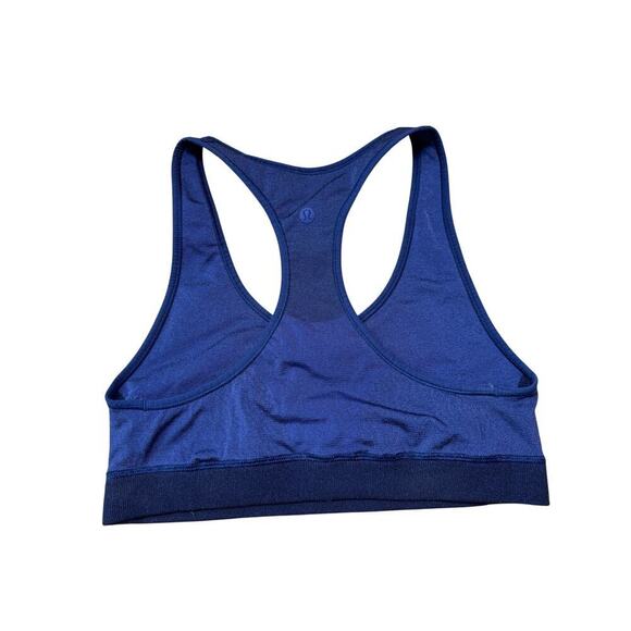 LULULEMON Racerback SPORTS BRA, size women's 8, Royal Blue - Picture 2 of 6